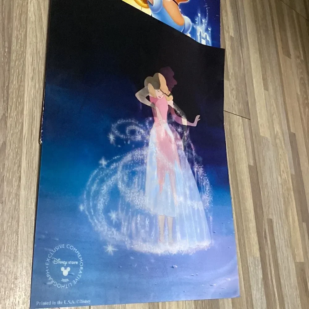 Disney Cinderella Lithograph 2 Disc Special Edition and large Disney princess